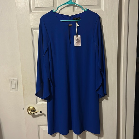 Jessica Simpson Blue Dress (Size 10) - Picture 1 of 9